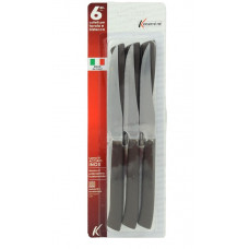 COLTELLI SET6 BISTECCA MARRONE CM.11 (12pz)